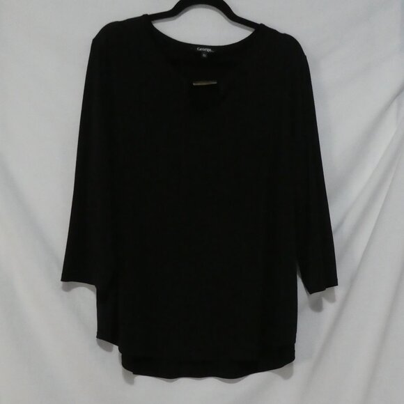 GEORGE | XXL | Elegant Black Blouse With Charm Detail - Picture 1 of 15